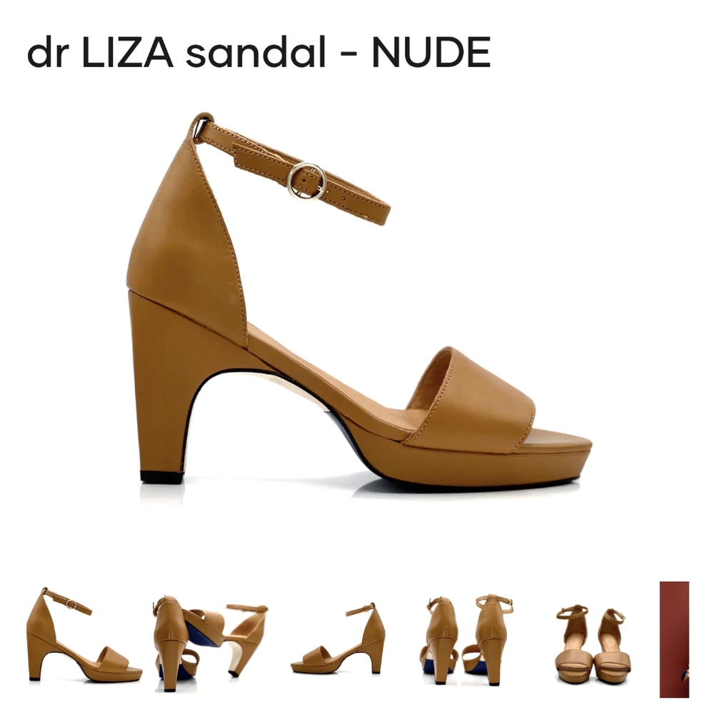 Dr Liza Camel leather pumps